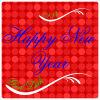 Happy New Year Square Coasters 3.5x3.5