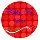 Happy New Year Small Circle Labels 1x1