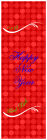 Happy New Year Vertical Tall Rectangle Labels 1.25x3.75