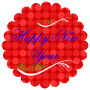 Happy New Year Scalloped Circle Labels 1.75x1.75