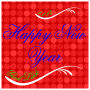 Happy New Year Square Labels 2x2