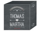 Hearts of Love Chalkboard Style Wedding Box Medium