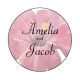 Coralbell Lace Circle Wedding Labels
