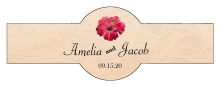 Coralbell Lace Wedding Cigar Band Label