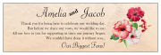Coralbell Lace Large Horizontal Rectangle Wedding Label 6.25x2