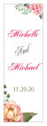 Floral Elegant Summer Poppy Vertical Rectangle Wedding Label