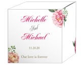 Floral Elegant Summer Poppy Wedding Box Large
