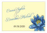 Floral Fairytale Flower Horizontal Big Rectangle Wedding Label
