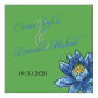 Floral Fairytale Flower Small Square Wedding Label