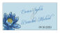 Floral Fairytale Flower Horizontal Small Rectangle Wedding Label