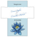 Customized Floral Fairytale Flower Rectangle Wine Wedding Label 3.5x3.75