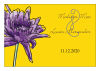 Floral Lovely Lavender Horizontal Big Rectangle Wedding Label