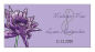 Floral Lovely Lavender Horizontal Small Rectangle Wedding Label