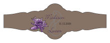 Floral Lovely Lavender Wedding Fancy Cigar Band Label
