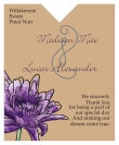 Floral Lovely Lavender Wine Wedding Label 3.25x4