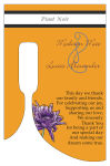 Customized Floral Lovely Lavender Bottom's Up Rectangle Wine Wedding Label