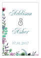 Spring Meadow Flowers Big Rectangle Wedding Label