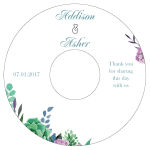 Spring Meadow Flowers CD Wedding Labels