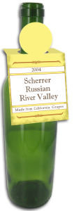 Vermont Rectangle Wine Bottle Tags