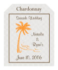 Tropic getaway Wine Wedding Labels