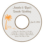 Tropic getaway CD Wedding Labels