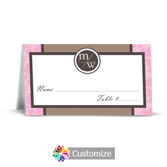 Rococo 3.5 x 2 Wedding Place Card