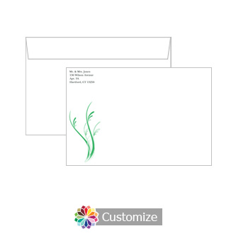 Custom Wave Envelopes for Wedding Invitations