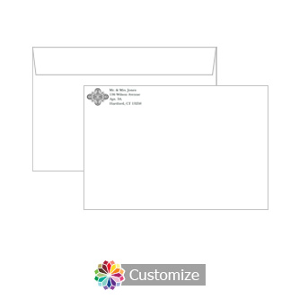 Custom Silhoutte Envelopes for Wedding Invitations