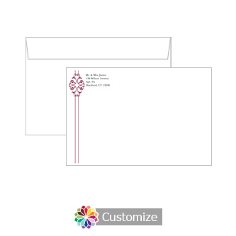 Custom Ribbon Envelopes for Wedding Invitations