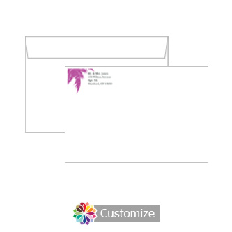 Personalized Caribbean Beach Envelopes for Wedding Invitations