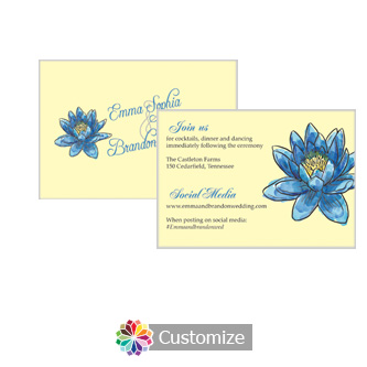 Floral Fairytale Flower 5 x 3.5 Details-Enclosure Card