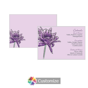 Floral Lovely Lavender 5 x 3.5 Accomodations Enclosure Card