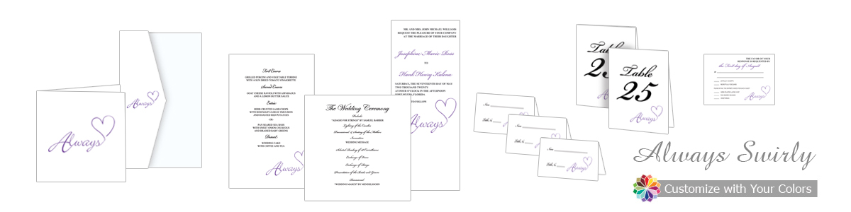 Always Swirly Wedding Invitation