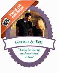 Ribbon anniversary Hangtags