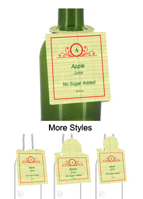 Apple Juice Bottle Tags