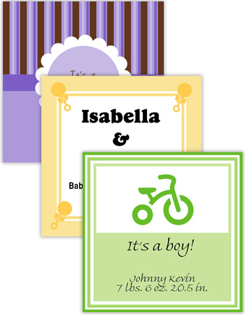 Baby Square Labels