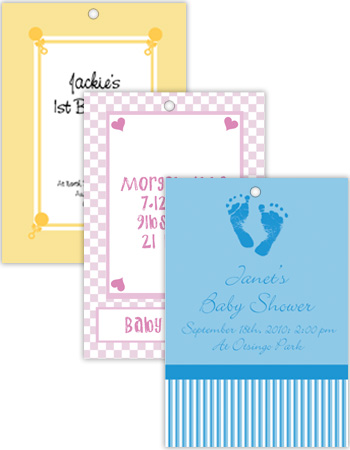 Vertical Rectangle Baby Hang Tag