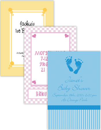 Baby Vertical Rectangle Labels