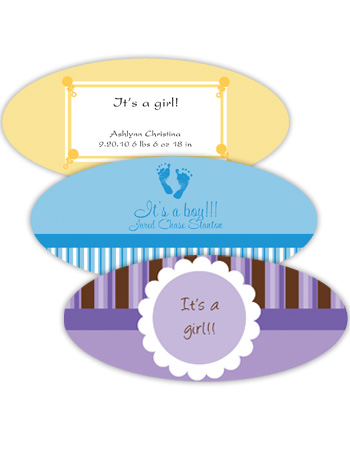 Baby Horizontal Oval Labels