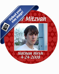 Bar Mitzvah Mazel Tov Coasters