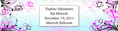 Embellish Water Bat Mitzvah Label