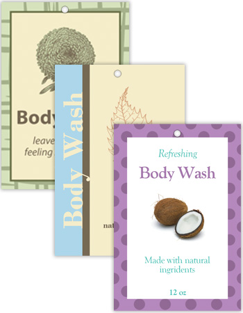 Vertical Rectangle Bath&Body Hang Tag