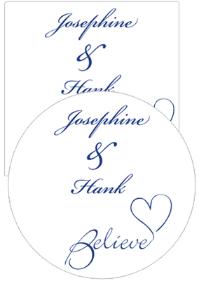 Believe Swirly Wedding Coasters