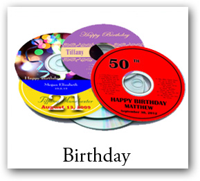 Birthday CD DVD Labels