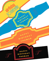 Birthday Cigar Band Labels