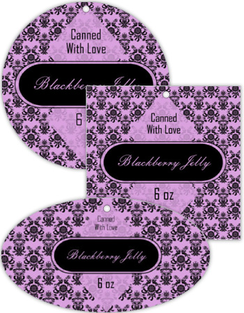 Blackberry Canning Favor Tag