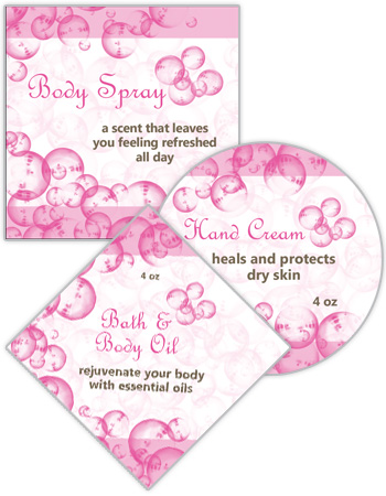 Bubbles Soap Labels