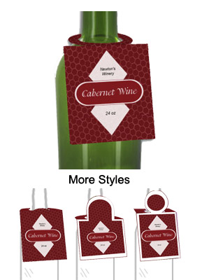 Cabernet Wine Bottle Tags