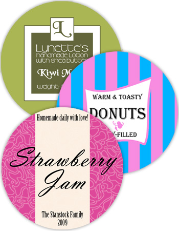 Circle Canning Labels