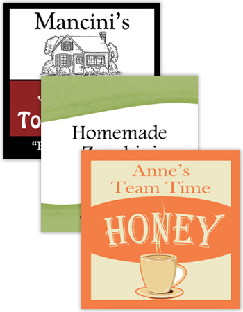 Square Canning Labels